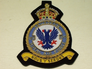 107 Squadron RAF KC blazer badge - Click Image to Close