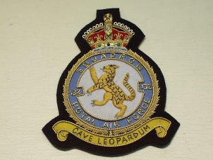 132 Squadron RAF KC blazer badge - Click Image to Close