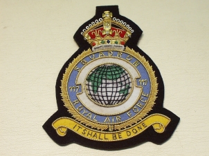 117 Squadron RAF KC blazer badge - Click Image to Close