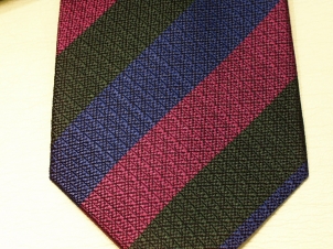 Royal Regiment of Scotland non crease silk striped tie - Click Image to Close