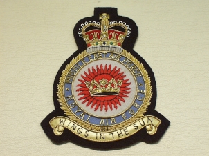 RAF Middle East Airforce QC blazer badge - Click Image to Close