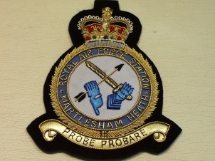 RAF Station Martlesham Heath QC blazer badge - Click Image to Close