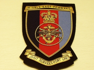 Middle East Command Joint Services Port Unit blazer badge - Click Image to Close