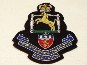 King's Troop Royal Horse Artillery Association blazer badge - Click Image to Close