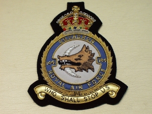 144 Squadron RAF KC blazer badge - Click Image to Close