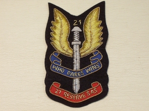 21 Reserve SAS blazer badge - Click Image to Close