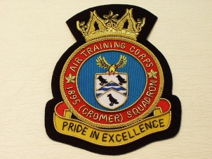Air Training Corps 1895 (Cromer) Squadron blazer badge - Click Image to Close