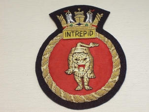 HMS Intrepid blazer badge - Click Image to Close