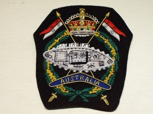 Royal Australian Armoured Corps blazer badge - Click Image to Close