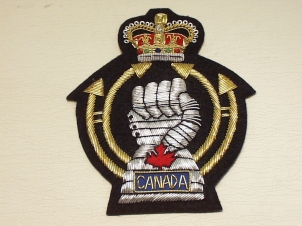 Canadian Royal Armoured Corps blazer badge - Click Image to Close