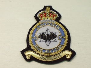 153 Squadron RAF KC blazer badge - Click Image to Close