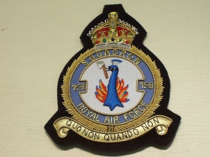159 Squadron RAF KC blazer badge - Click Image to Close