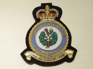 RAF Station Finningley blazer badge - Click Image to Close