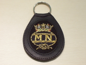 Merchant Navy leather Key Ring - Click Image to Close