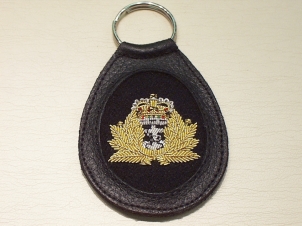 Royal Navy leather key ring - Click Image to Close