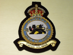 164 Squadron RAF KC blazer badge - Click Image to Close