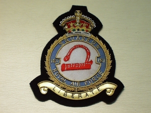 161 Squadron RAF KC blazer badge - Click Image to Close