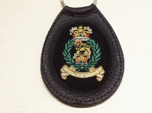 Adjutant Generals Corps leather key ring - Click Image to Close