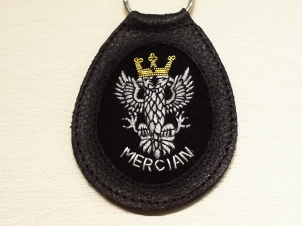 Mercian Regiment leather key ring - Click Image to Close