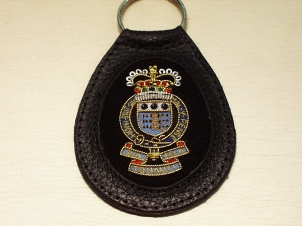 Royal Army Ordnance Corps leather key ring - Click Image to Close