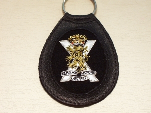 Royal Regiment of Scotland leather key ring - Click Image to Close