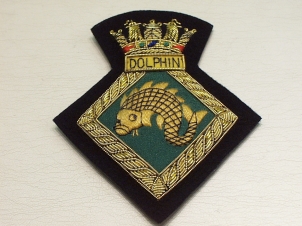HMS Dolphin blazer badge - Click Image to Close