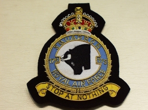 175 Squadron RAF KC blazer badge - Click Image to Close