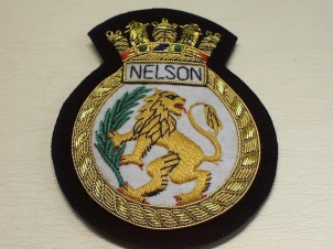 HMS Nelson blazer badge - Click Image to Close