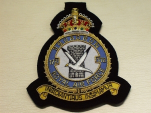 172 Squadron RAF KC blazer badge - Click Image to Close