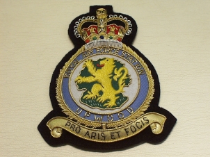 RAF Station Upwood blazer badge - Click Image to Close
