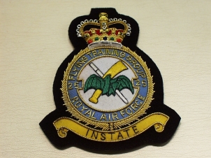 25 Flying Training Group RAF blazer badge - Click Image to Close