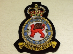 207 Squadron QC blazer badge - Click Image to Close
