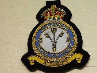 578 Squadron RAF Kings Crown blazer badge - Click Image to Close
