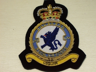 70 Squadron RAF QC blazer badge - Click Image to Close