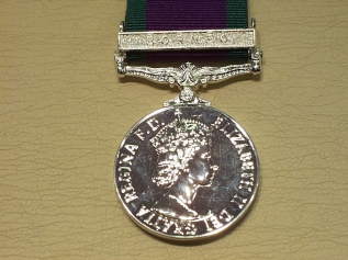 Campaign Service medal bar Borneo full size copy medal - Click Image to Close
