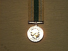 Civilian Service Afghanistan miniature medal - Click Image to Close