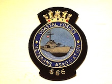 Coastal Forces Veteran Association wire blazer badge - Click Image to Close