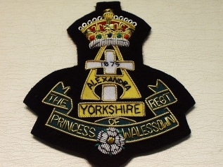 Green Howards Yorkshire Regiment (Old Pattern) blazer badge - Click Image to Close