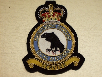 RAF Maintenance Command QC blazer badge - Click Image to Close