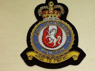 RAF Station Manston QC badge - Click Image to Close