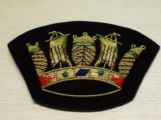 Royal Navy Coronet (Small) blazer badge 150B - Click Image to Close