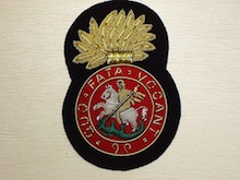 The Royal Northumberland Fusiliers wire blazer badge 94 - Click Image to Close